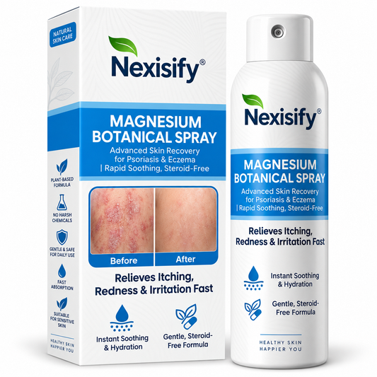 ✨Nexisify® Magnesium Botanical Spray – Advanced Skin Recovery for Psoriasis & Eczema | Rapid Soothing, Steroid-Free